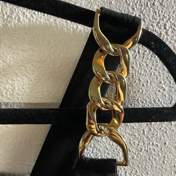 Calvin Klein gold chain black dress - Picture 2 of 5